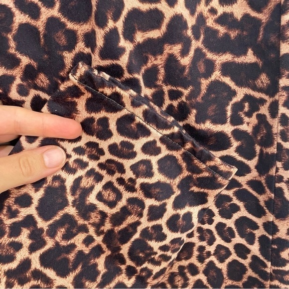 JEN7 by 7 For All Mankind Jeans Brown Leopard Ankle Skinny Jeans 28" Inseam NWT - Picture 14 of 15